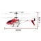 Elicopter Syma, S107G raza 15m, infrarosu, cu telecomanda - Galben