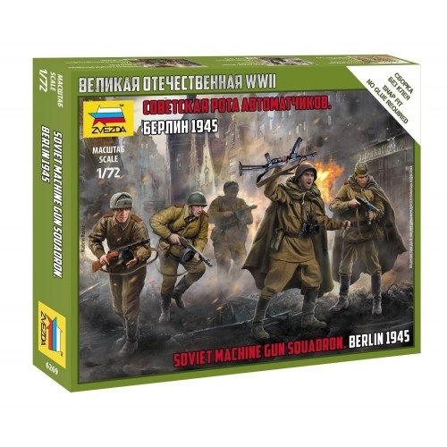 1:72 SOVIET MACHINE GUN SQUAD, BERLIN 1945 - snap-fit 1:72
