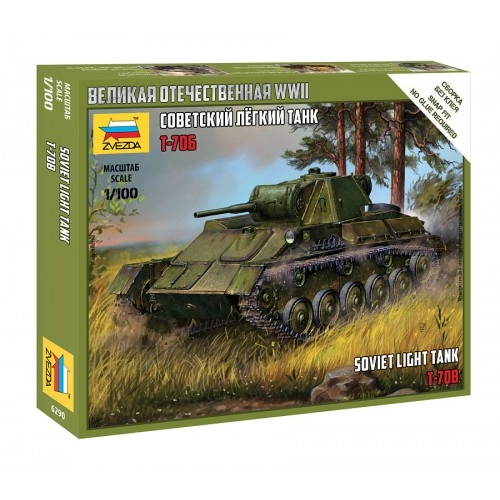 1:100 Soviet light tank T-70B - snap-fit 1:100
